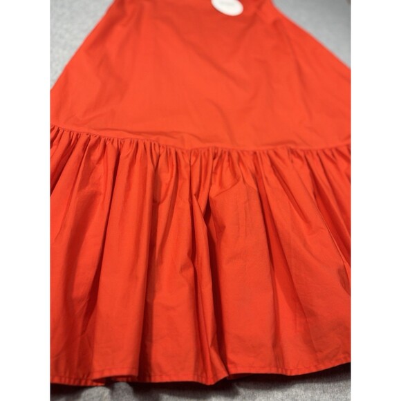 Christopher John Rogers for Target Orange Midi Sleeveless Dress Tiered Size XS - Picture 2 of 9